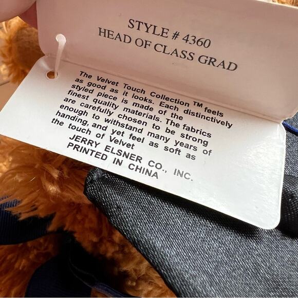 Head of Class Graduation Commemorative Plush Teddy Bear Velvet Touch Collection - Picture 4 of 4